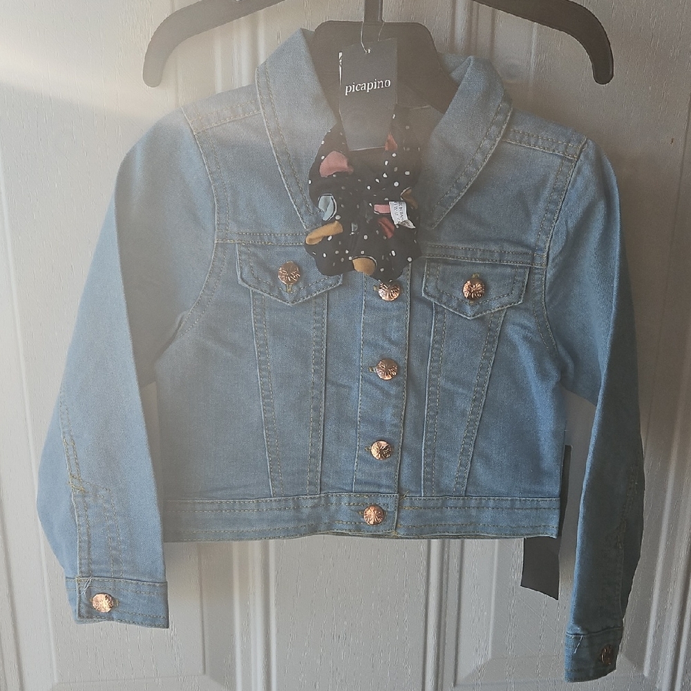 NWT Blue Denim Kids Jacket, Toddler size 4